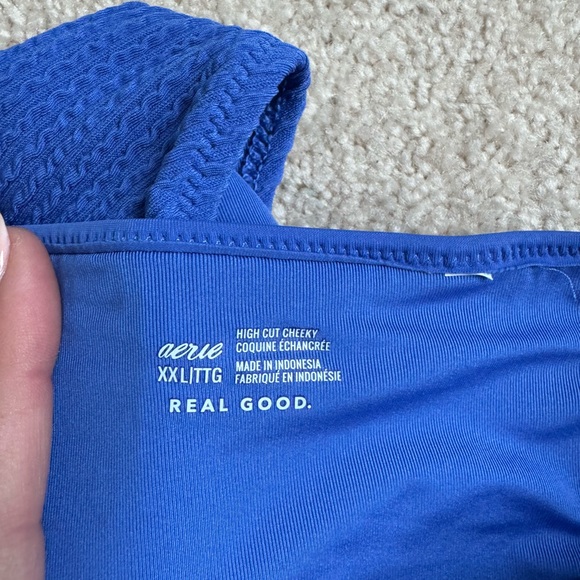 Aerie high cut cheeky blue bikini bottomsXXL - Picture 3 of 4